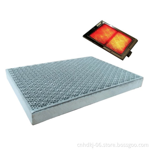 Infrared catalyst honeycomb porous ceramic plate for gas burner